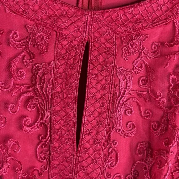 Tadashi Shoji Elegant coral Dress size 16 - Picture 5 of 8